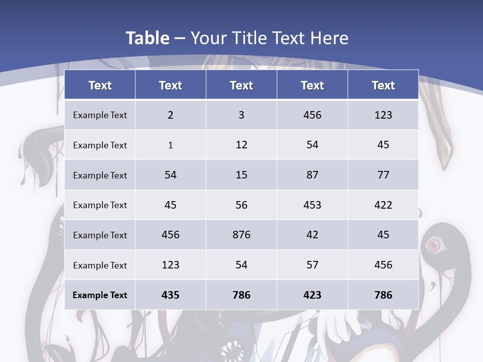 A Cartoon Character With A Sword In Her Hand PowerPoint Template