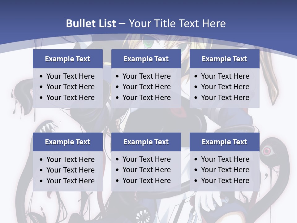 A Cartoon Character With A Sword In Her Hand PowerPoint Template