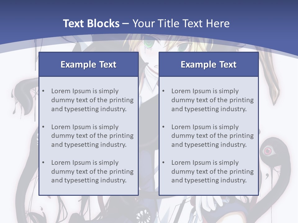 A Cartoon Character With A Sword In Her Hand PowerPoint Template
