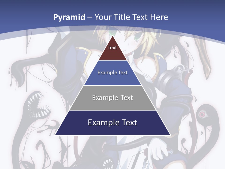 A Cartoon Character With A Sword In Her Hand PowerPoint Template