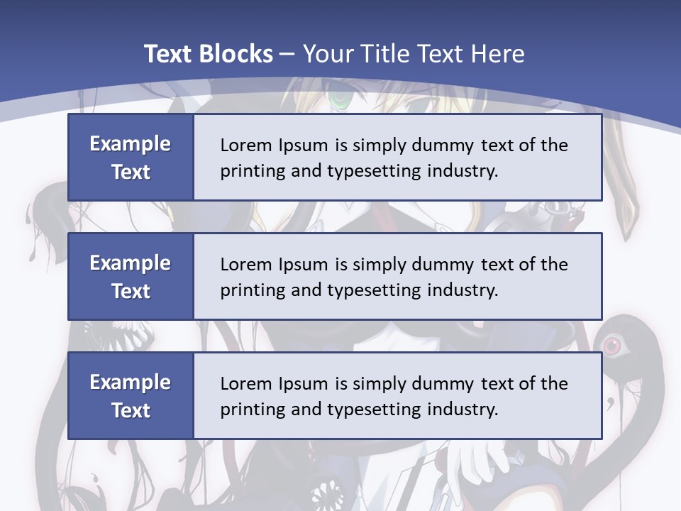 A Cartoon Character With A Sword In Her Hand PowerPoint Template