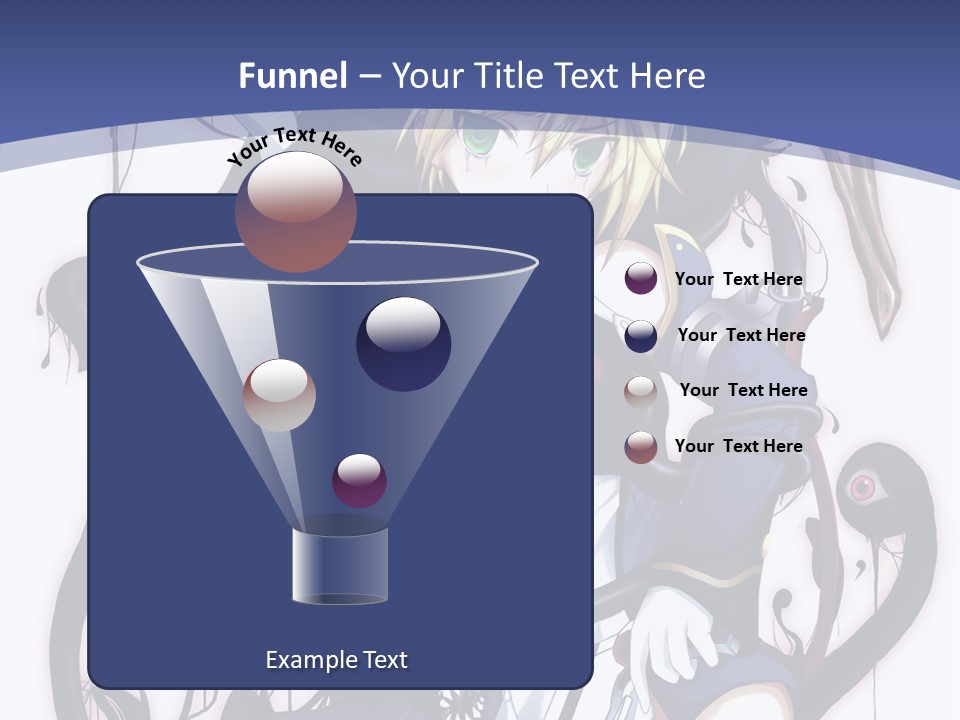 A Cartoon Character With A Sword In Her Hand PowerPoint Template