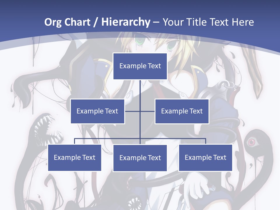 A Cartoon Character With A Sword In Her Hand PowerPoint Template