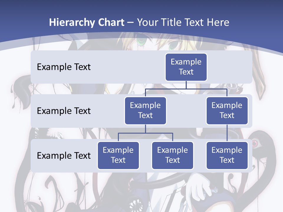 A Cartoon Character With A Sword In Her Hand PowerPoint Template