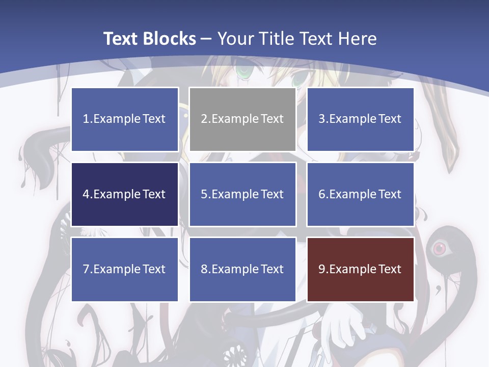 A Cartoon Character With A Sword In Her Hand PowerPoint Template