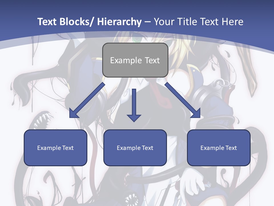 A Cartoon Character With A Sword In Her Hand PowerPoint Template