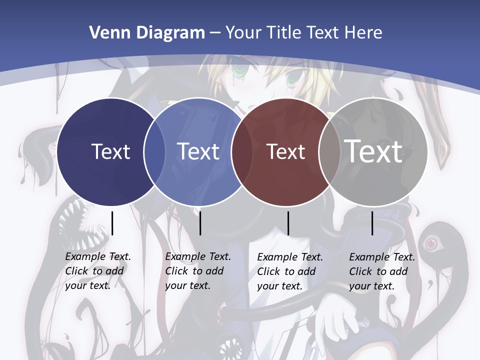 A Cartoon Character With A Sword In Her Hand PowerPoint Template