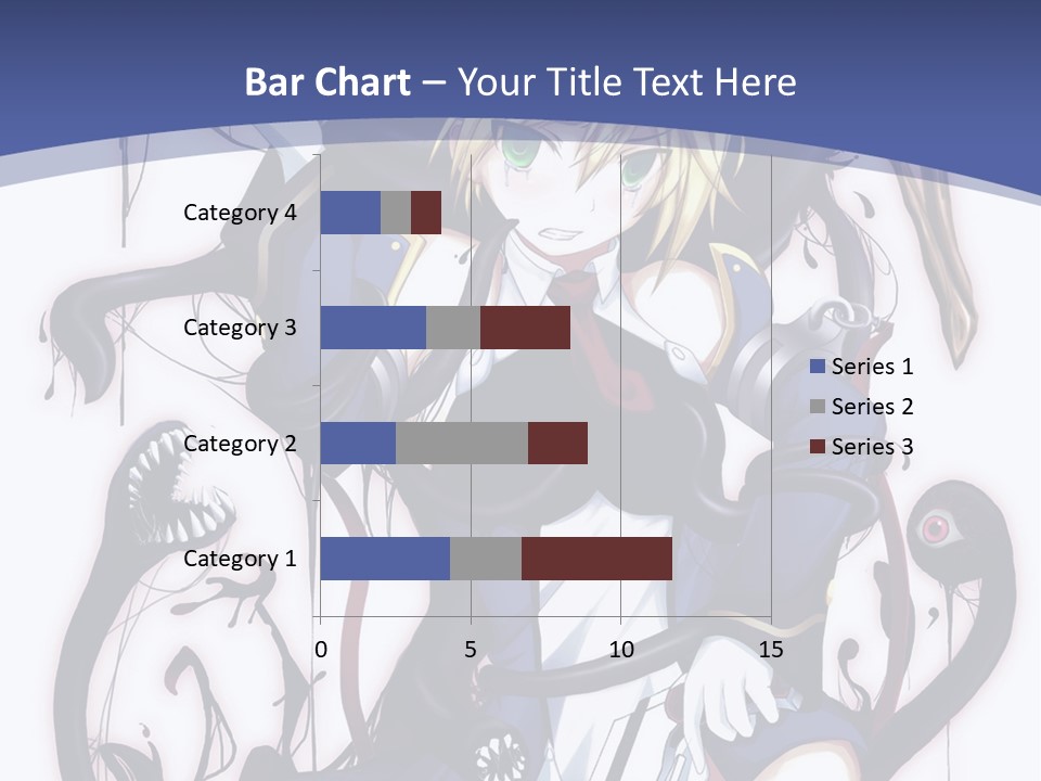 A Cartoon Character With A Sword In Her Hand PowerPoint Template