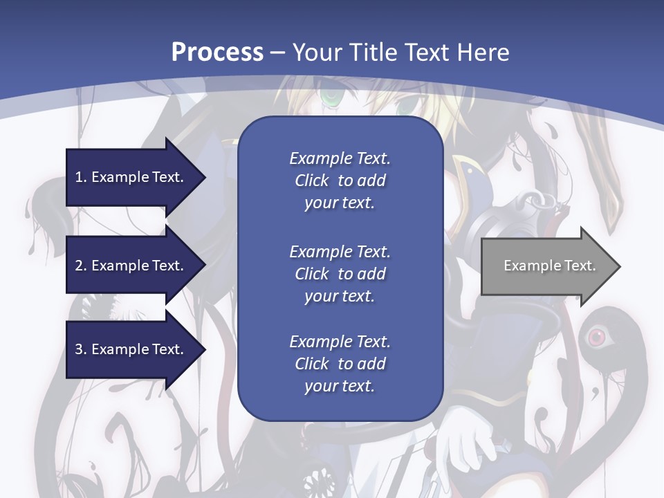 A Cartoon Character With A Sword In Her Hand PowerPoint Template