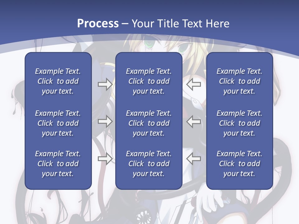 A Cartoon Character With A Sword In Her Hand PowerPoint Template