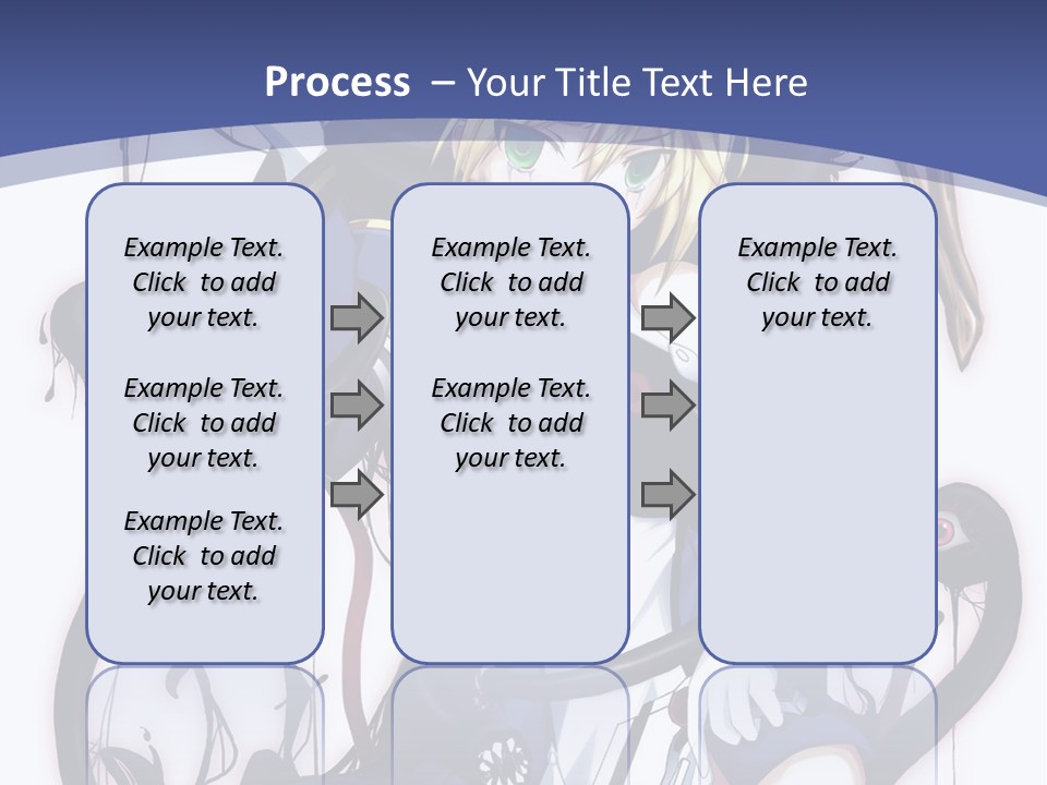 A Cartoon Character With A Sword In Her Hand PowerPoint Template