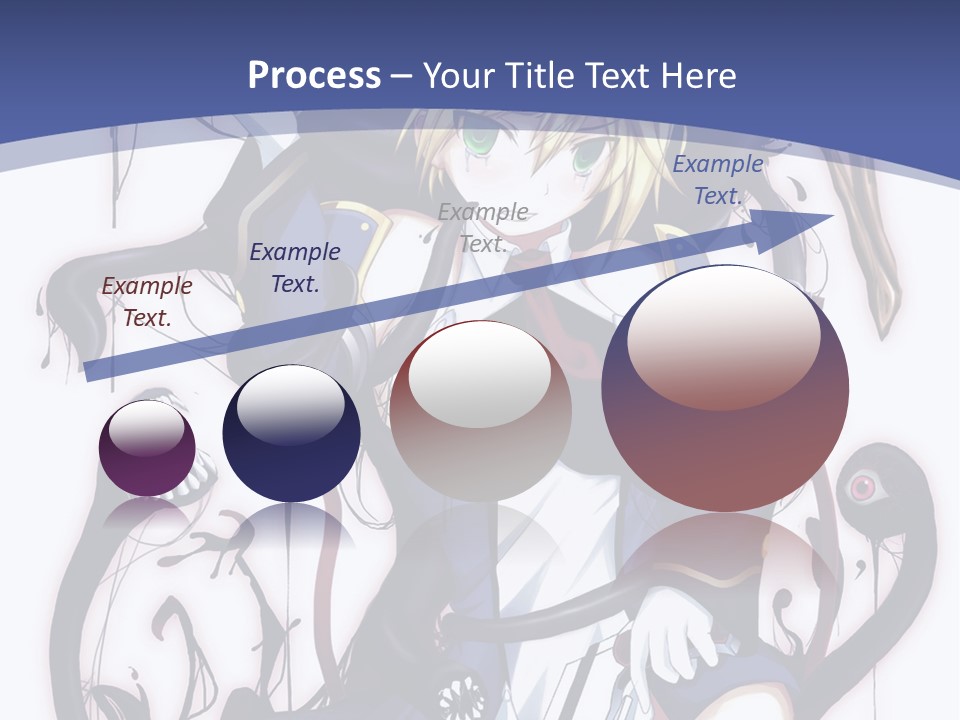 A Cartoon Character With A Sword In Her Hand PowerPoint Template