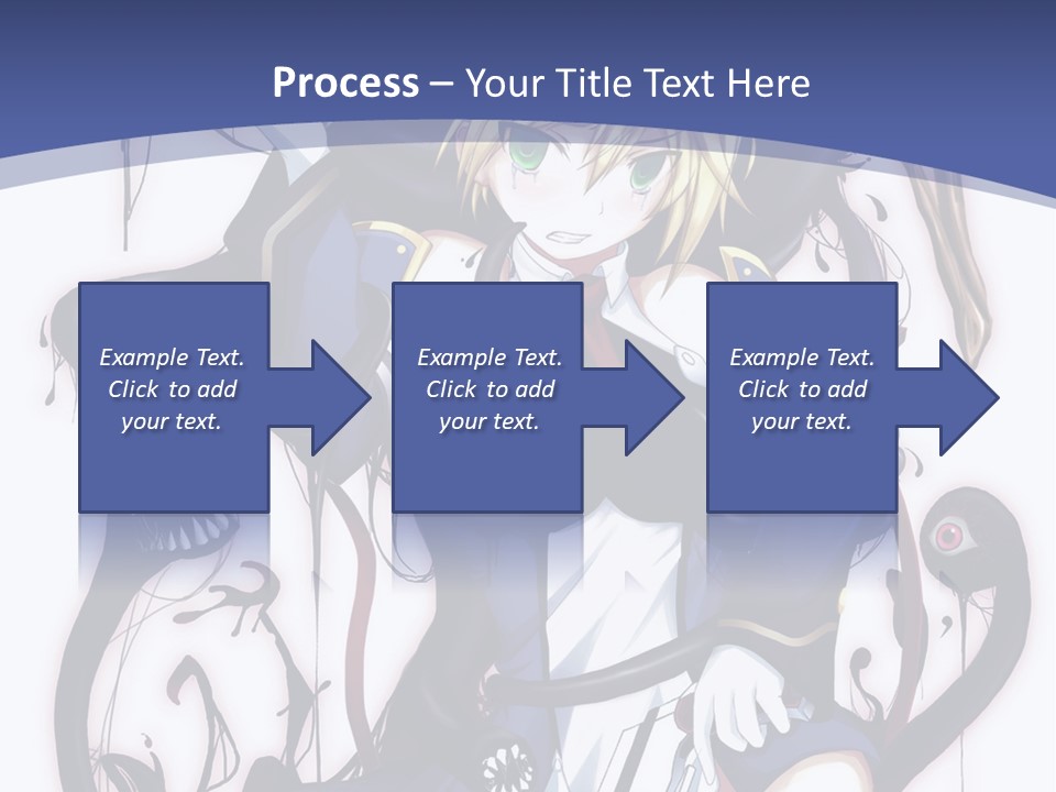 A Cartoon Character With A Sword In Her Hand PowerPoint Template