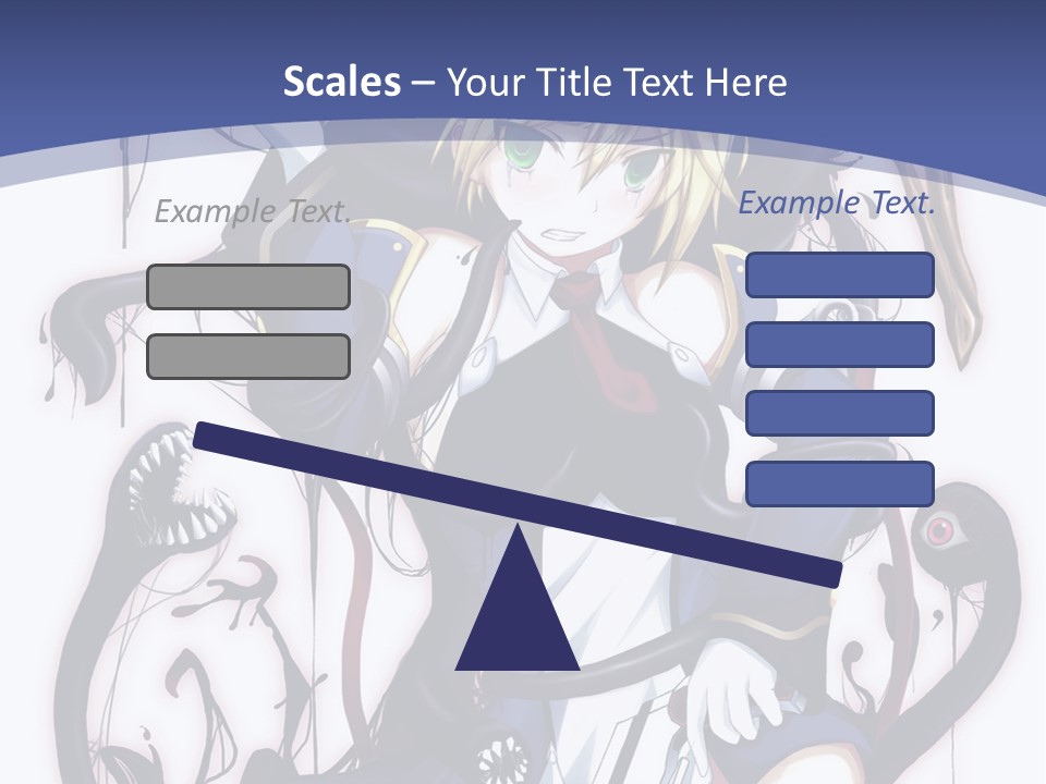 A Cartoon Character With A Sword In Her Hand PowerPoint Template