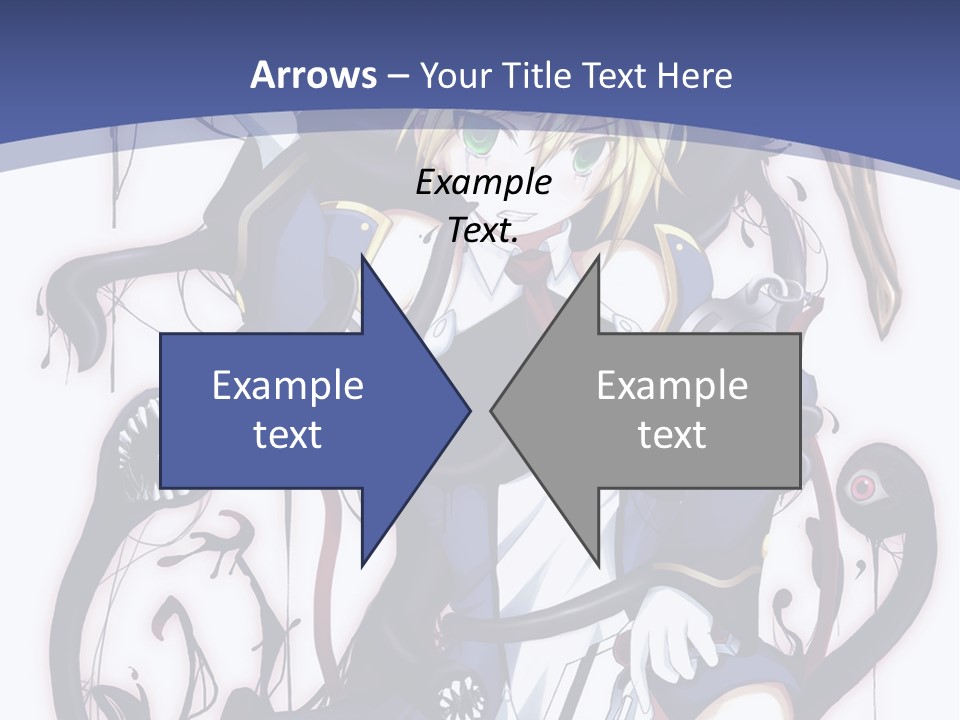 A Cartoon Character With A Sword In Her Hand PowerPoint Template