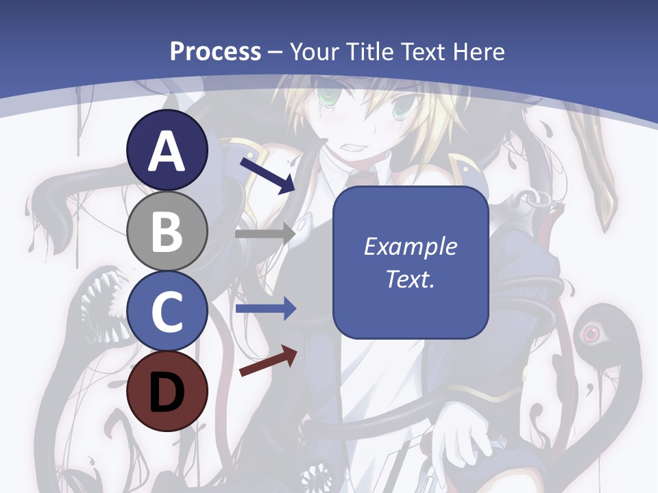 A Cartoon Character With A Sword In Her Hand PowerPoint Template