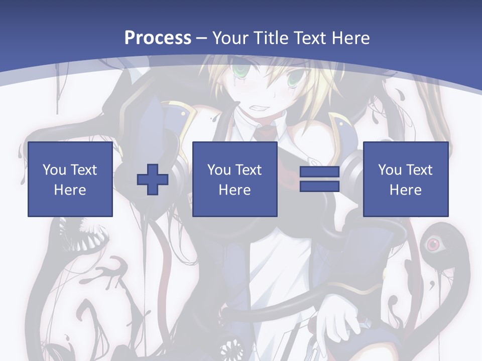 A Cartoon Character With A Sword In Her Hand PowerPoint Template