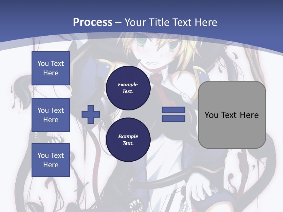 A Cartoon Character With A Sword In Her Hand PowerPoint Template