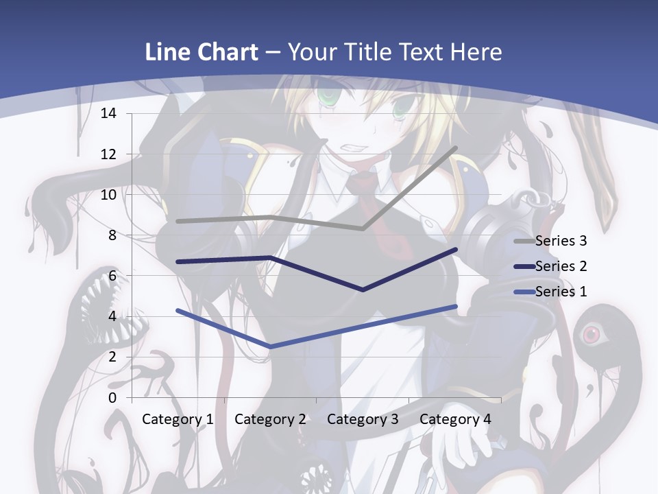 A Cartoon Character With A Sword In Her Hand PowerPoint Template