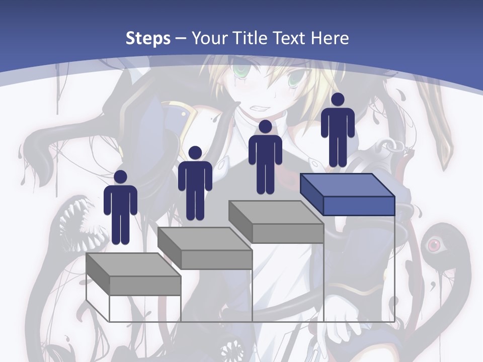 A Cartoon Character With A Sword In Her Hand PowerPoint Template