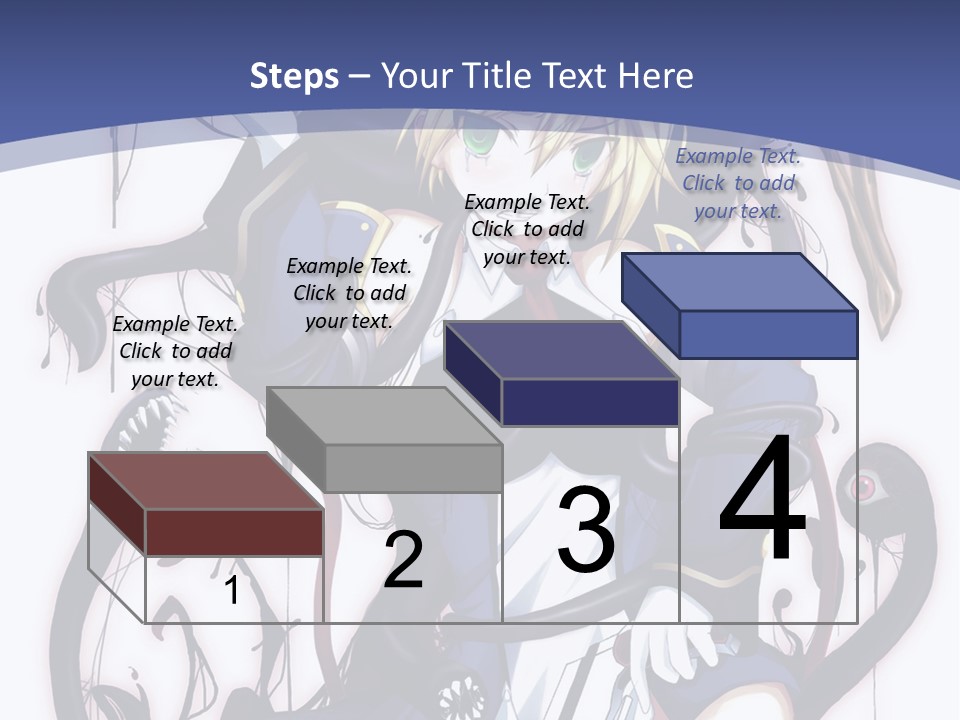 A Cartoon Character With A Sword In Her Hand PowerPoint Template