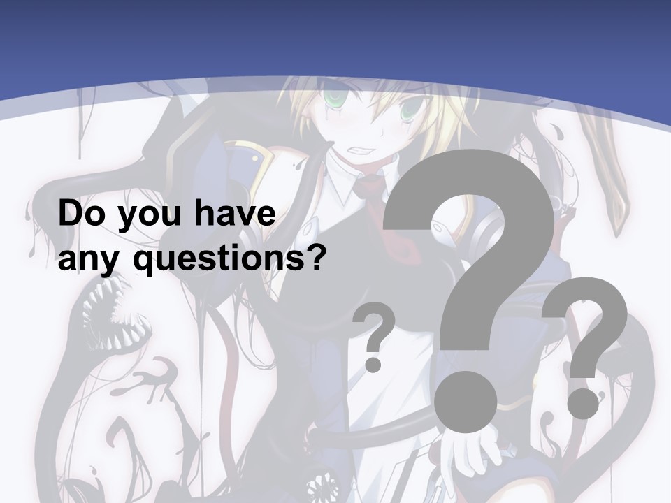 A Cartoon Character With A Sword In Her Hand PowerPoint Template