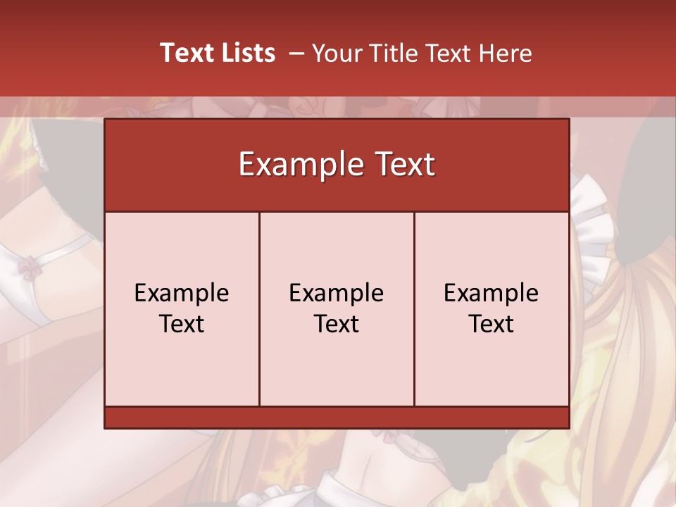 A Couple Of Anime Characters With A Red Background PowerPoint Template