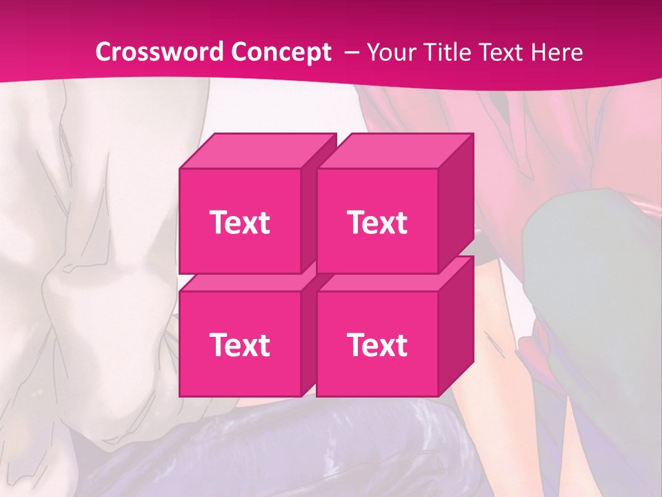 A Couple Of People Sitting Next To Each Other On A Pink Background PowerPoint Template