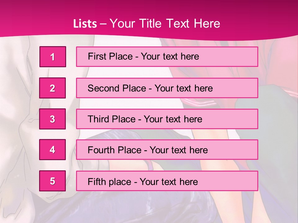 A Couple Of People Sitting Next To Each Other On A Pink Background PowerPoint Template