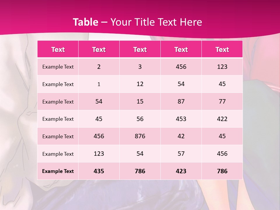 A Couple Of People Sitting Next To Each Other On A Pink Background PowerPoint Template