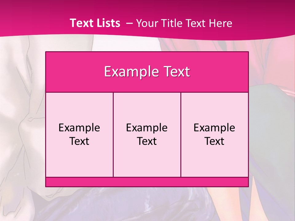 A Couple Of People Sitting Next To Each Other On A Pink Background PowerPoint Template