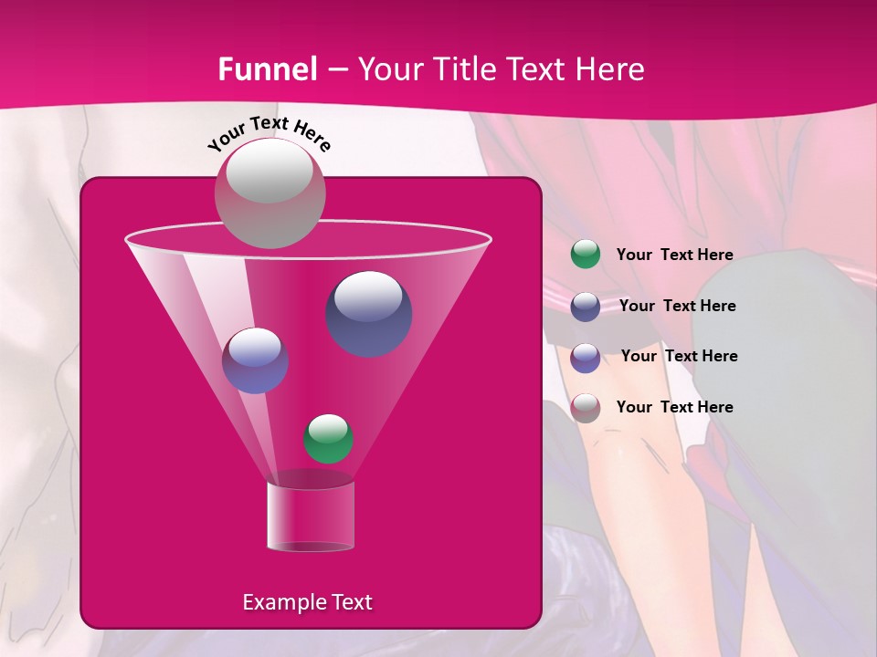 A Couple Of People Sitting Next To Each Other On A Pink Background PowerPoint Template