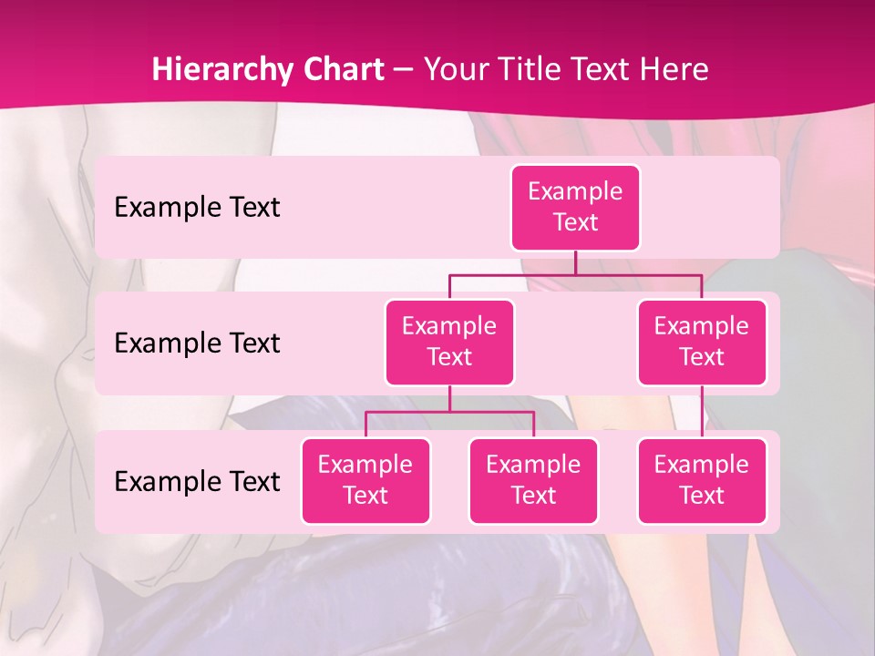 A Couple Of People Sitting Next To Each Other On A Pink Background PowerPoint Template