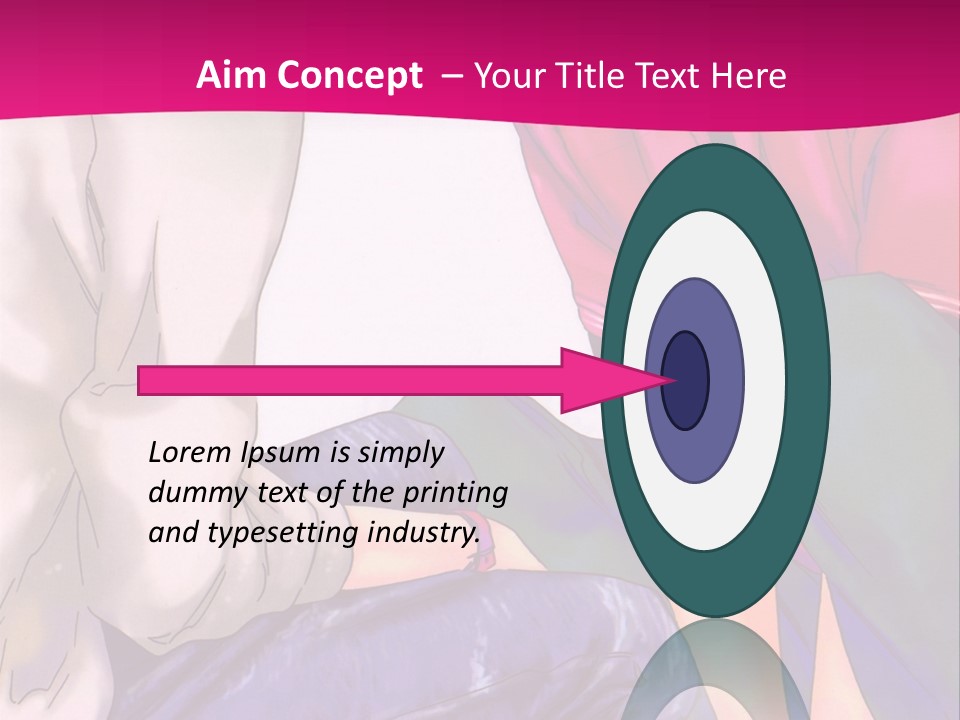 A Couple Of People Sitting Next To Each Other On A Pink Background PowerPoint Template