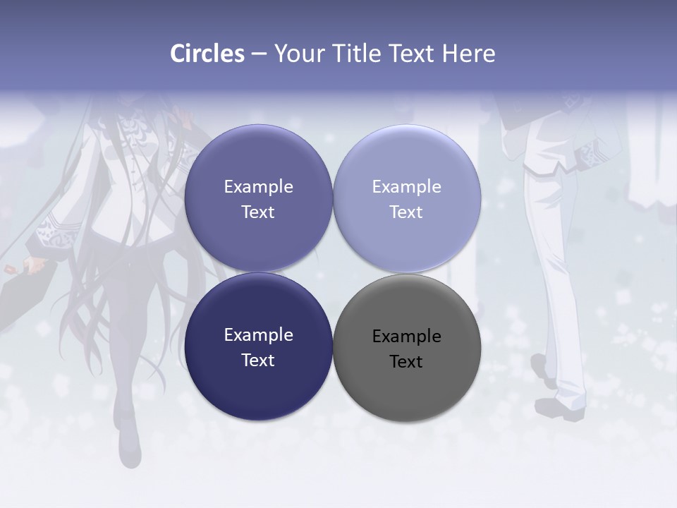 A Couple Of Anime Characters Standing Next To Each Other PowerPoint Template