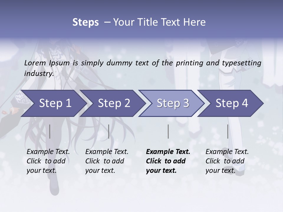 A Couple Of Anime Characters Standing Next To Each Other PowerPoint Template