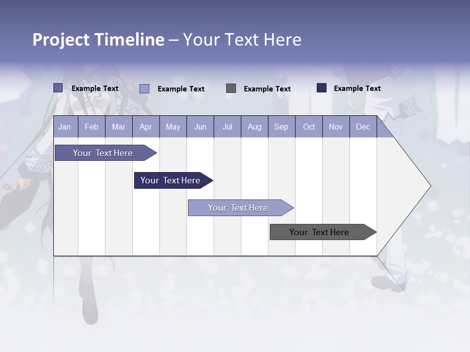 A Couple Of Anime Characters Standing Next To Each Other PowerPoint Template