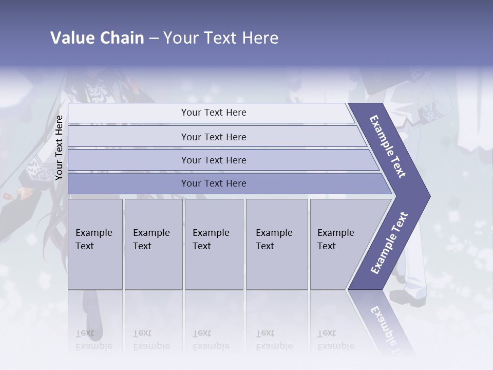 A Couple Of Anime Characters Standing Next To Each Other PowerPoint Template