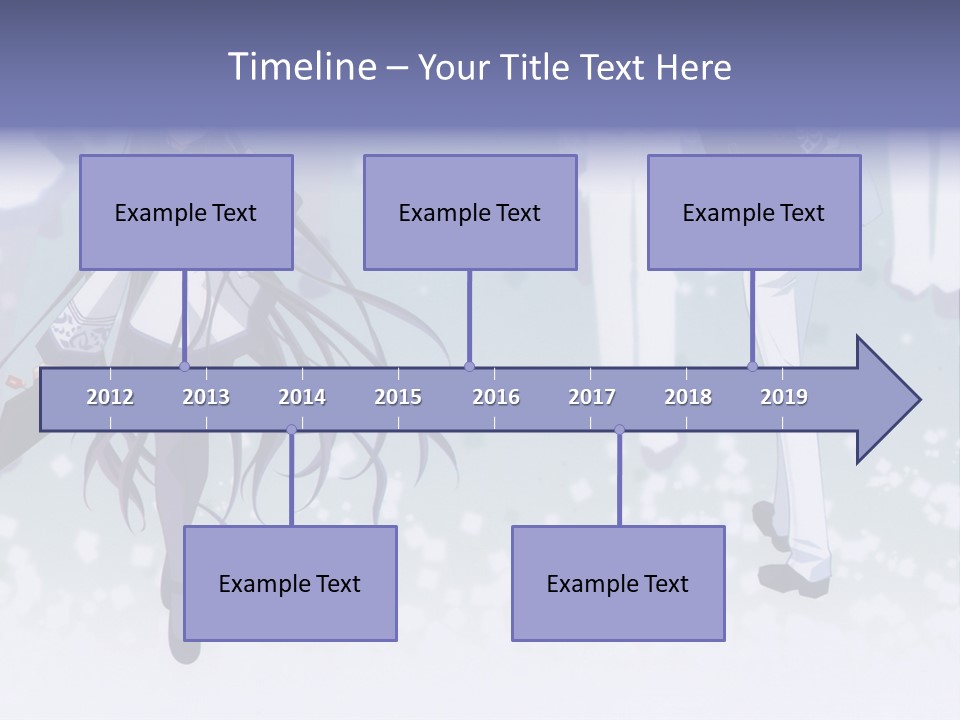 A Couple Of Anime Characters Standing Next To Each Other PowerPoint Template