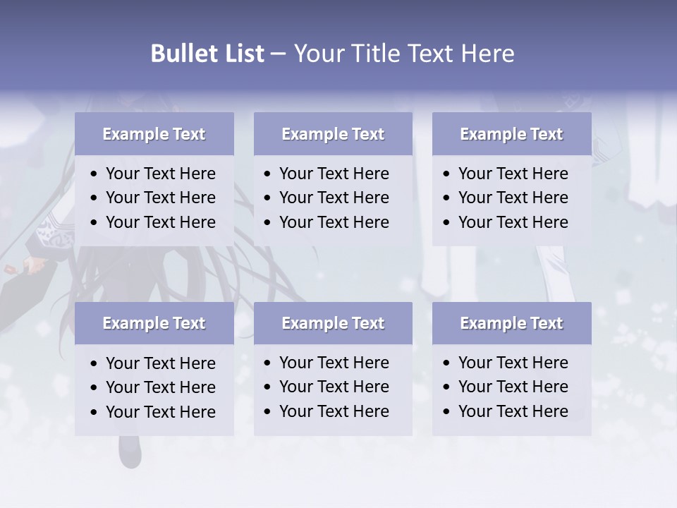 A Couple Of Anime Characters Standing Next To Each Other PowerPoint Template