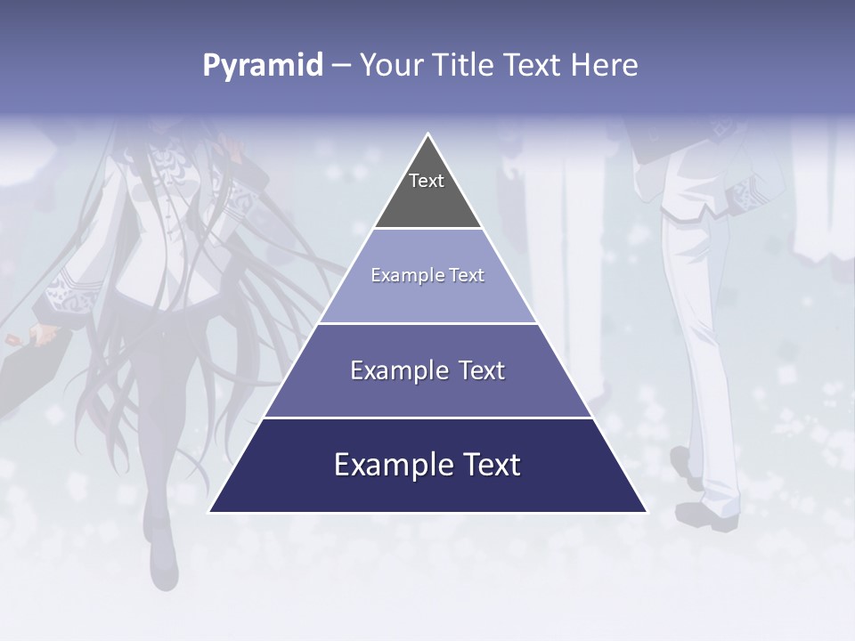 A Couple Of Anime Characters Standing Next To Each Other PowerPoint Template