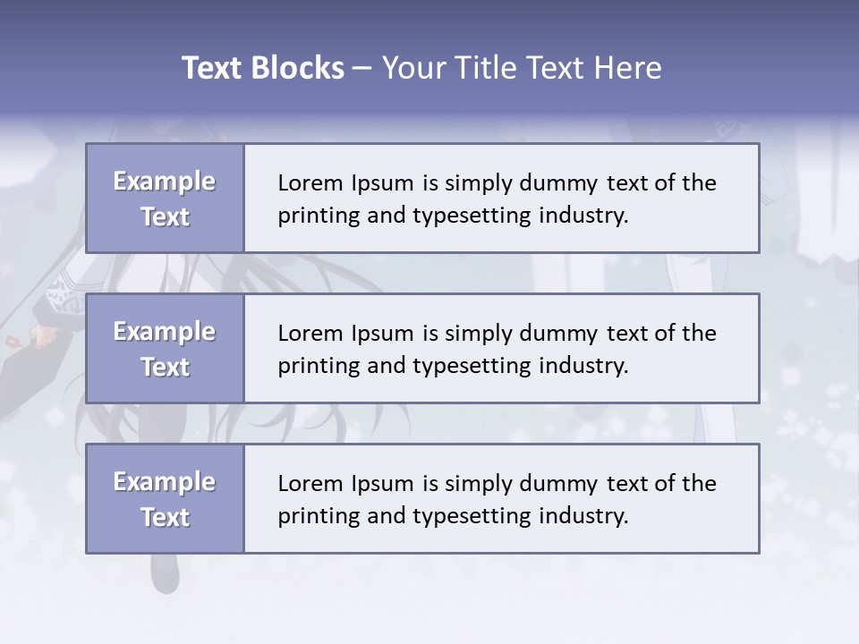 A Couple Of Anime Characters Standing Next To Each Other PowerPoint Template