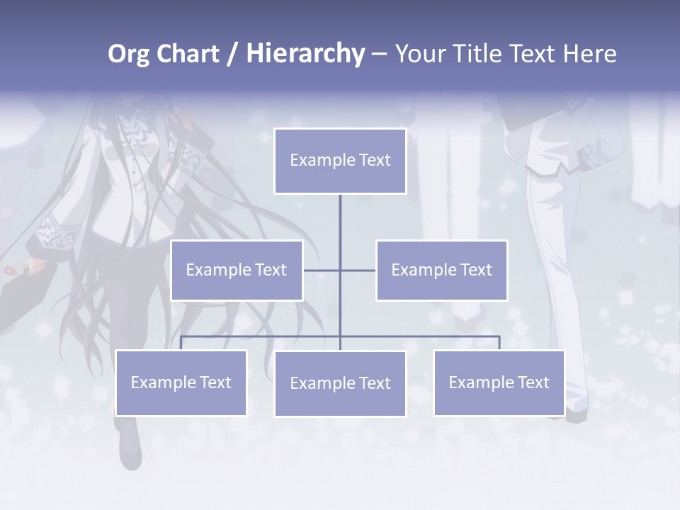 A Couple Of Anime Characters Standing Next To Each Other PowerPoint Template