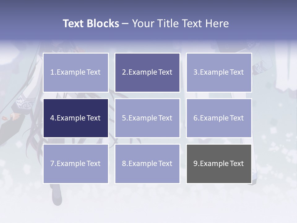 A Couple Of Anime Characters Standing Next To Each Other PowerPoint Template