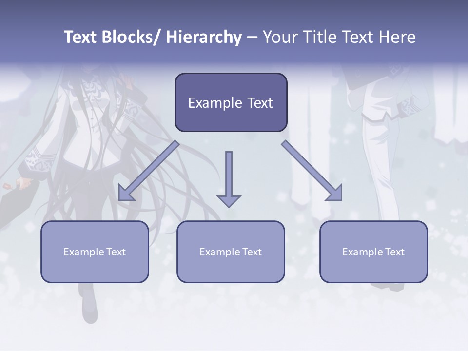 A Couple Of Anime Characters Standing Next To Each Other PowerPoint Template