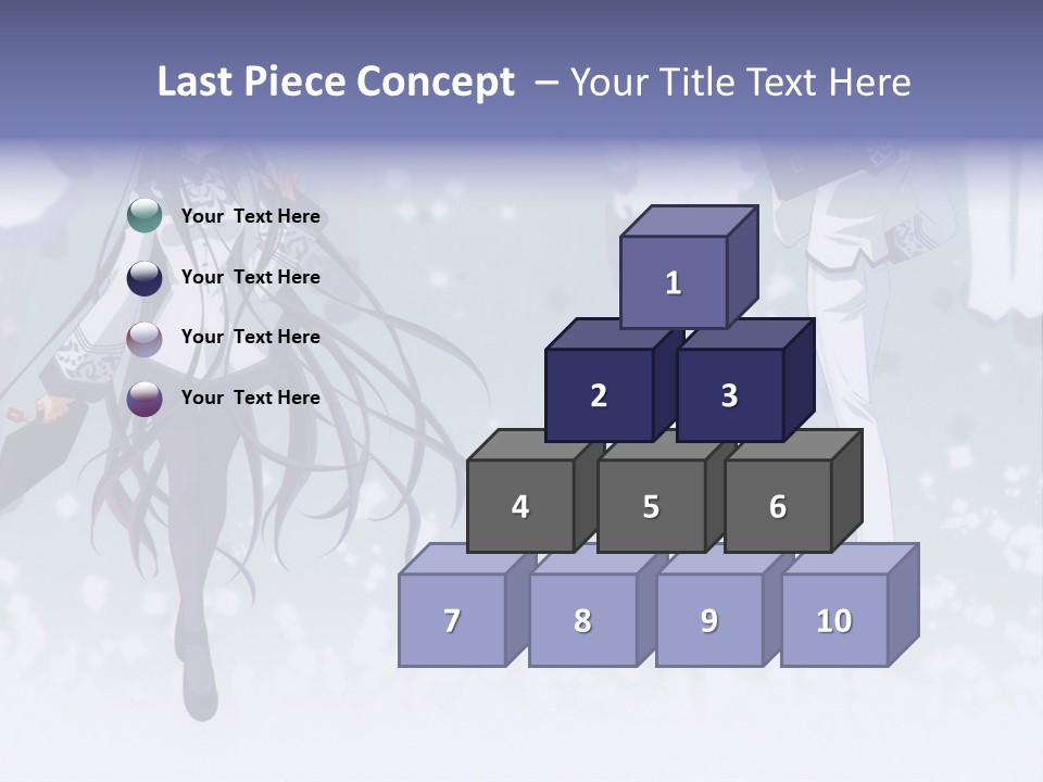 A Couple Of Anime Characters Standing Next To Each Other PowerPoint Template