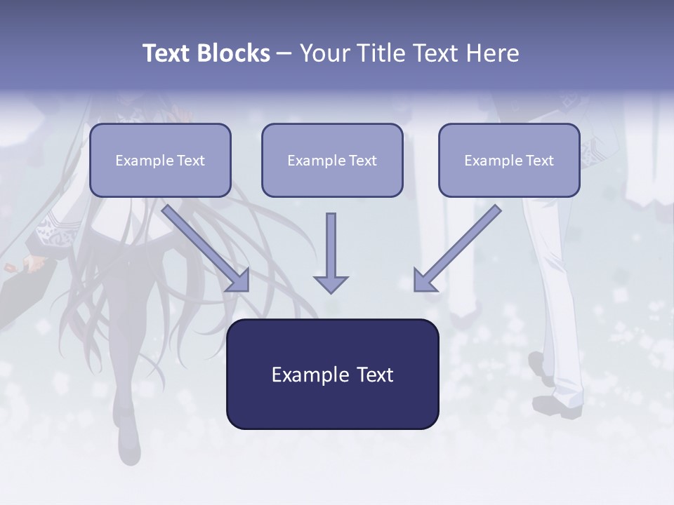 A Couple Of Anime Characters Standing Next To Each Other PowerPoint Template
