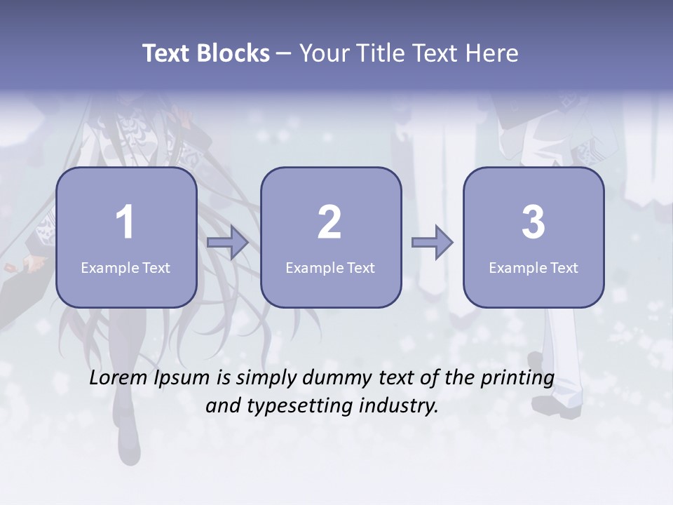 A Couple Of Anime Characters Standing Next To Each Other PowerPoint Template