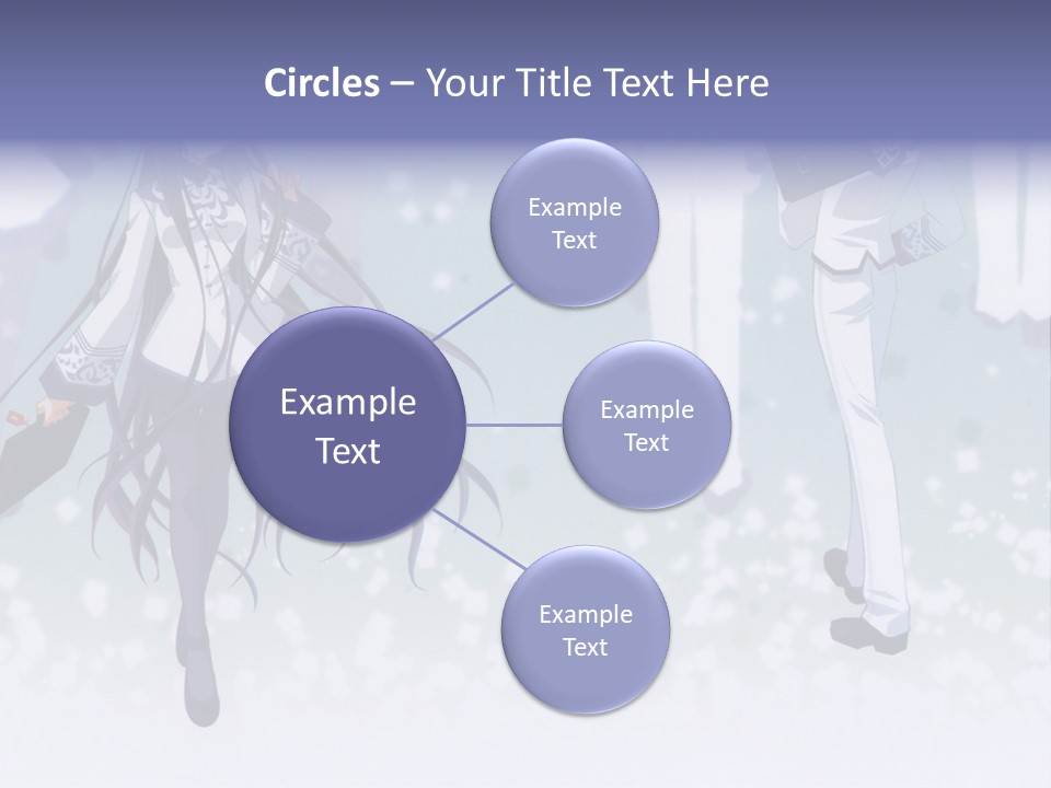 A Couple Of Anime Characters Standing Next To Each Other PowerPoint Template