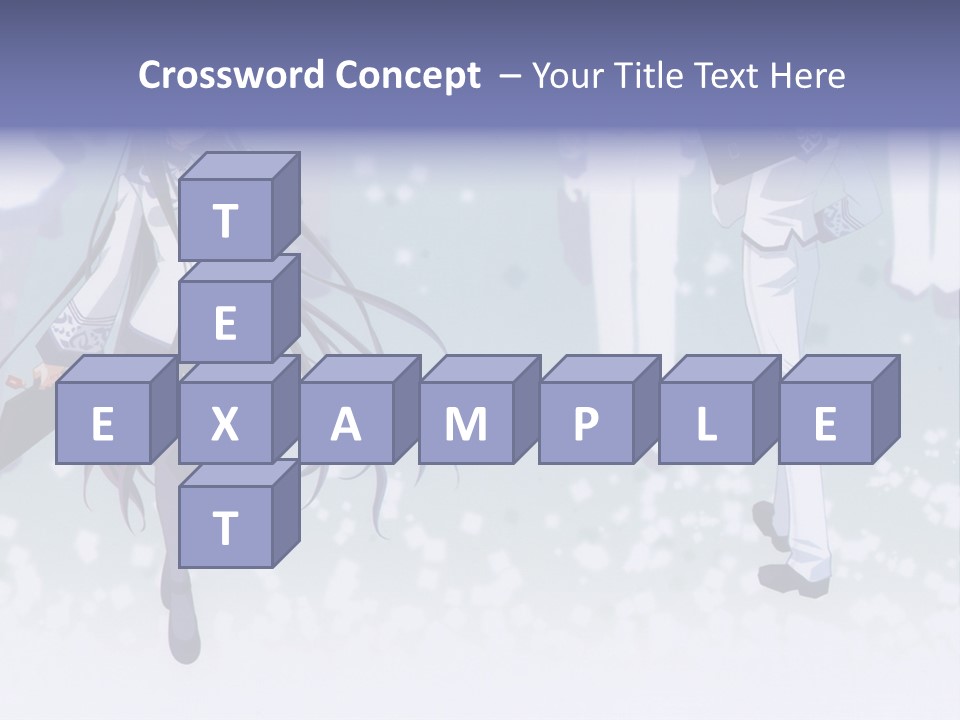 A Couple Of Anime Characters Standing Next To Each Other PowerPoint Template
